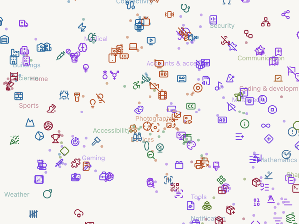 Lucide Icons Map